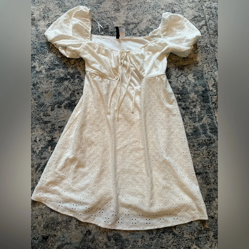 Divided Cream Eyelet Dress - Picture 1 of 1